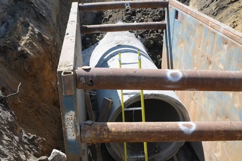 60 inch combined sewer installation