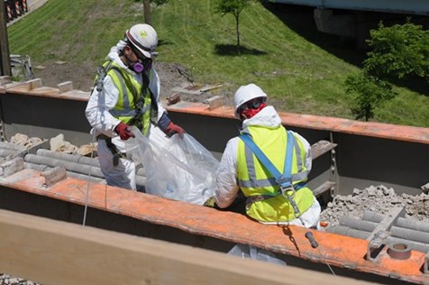 Asbestos ducts removal, Harrison Bridge