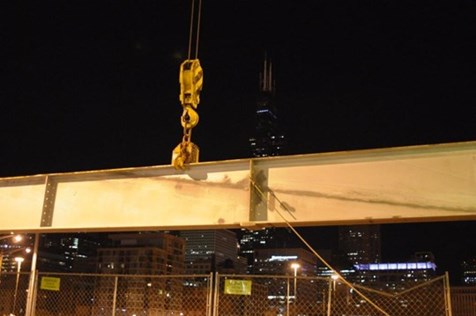 Halsted bridge Steel Girder erection