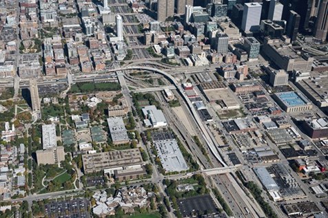 Overhead Shot of Jane Byrne with NW Ramp 
