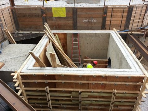 Siphon Chamber reconstruction at North Abutment