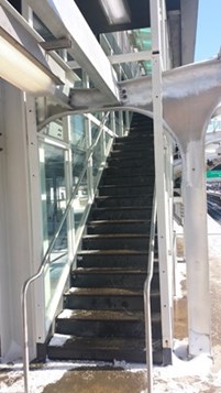West Staircase to CTA station